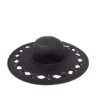 Cut Out Straw Floppy Hat