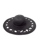 Cut Out Straw Floppy Hat