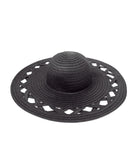 Cut Out Straw Floppy Hat