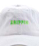 Casually Drippin' Cap for 2022 festival outfits, festival dress, outfits for raves, concert outfits, and/or club outfits