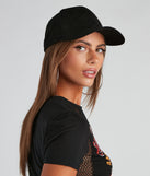 Elevated Faux Suede Baseball Cap is a trendy pick to create 2023 festival outfits, festival dresses, outfits for concerts or raves, and complete your best party outfits!