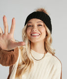 Winter Breeze Faux Fur Knit Beanie