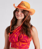 Summertime Babe Straw Cowboy Hat is a fire pick to create 2023 festival outfits, concert dresses, outfits for raves, or to complete your best party outfits or clubwear!