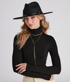 Stay Forever Chic Faux Wool Hat