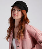 Downtown Girl Faux Wool Cabby Hat