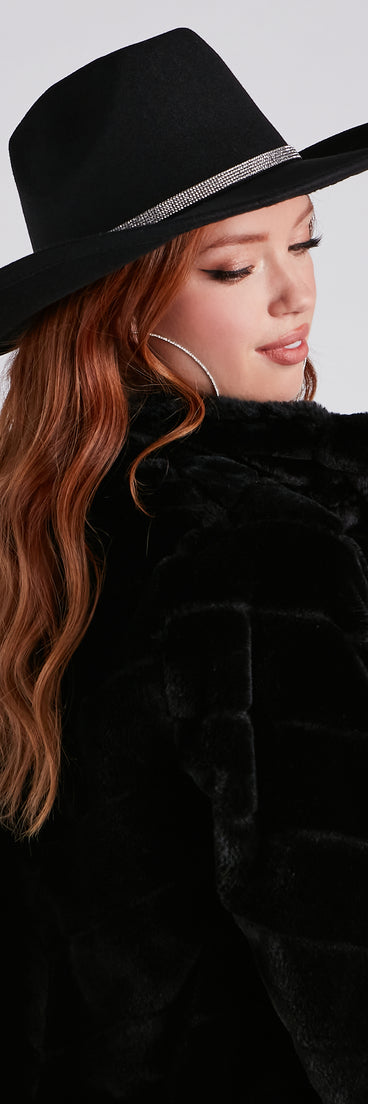 Strike Em' In Rhinestone Cowboy Hat is a trendy pick to create 2023 festival outfits, festival dresses, outfits for concerts or raves, and complete your best party outfits!