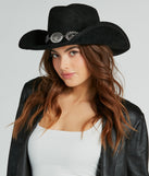 Western Trends Oval Chain Trim Cowboy Hat