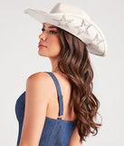 Star Spangled Glam Cowboy Hat is a fire pick to create a concert outfit, 2024 festival looks, outfits for raves, or to complete your best party outfits or clubwear!