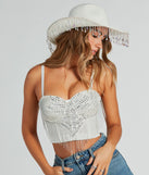 Glam Babe Iridescent Rhinestone Fringe Cowboy Hat is a fire pick to create a concert outfit, 2024 festival looks, outfits for raves, or to complete your best party outfits or clubwear!