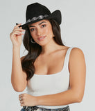 Western Chic Chain Trim Cowboy Hat is a fire pick to create a concert outfit, 2024 festival looks, outfits for raves, or to complete your best party outfits or clubwear!