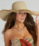 Boho Chic Tiered Floppy Straw Hat