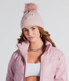 Winter Ready Faux Fur Knit Beanie