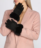 Faux Fur Text Friendly Gloves