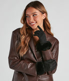 Cold Weather Glam Faux Fur Gloves