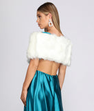 Into Fall Fur Shawl helps create the best bachelorette party outfit or the bride's sultry bachelorette dress for a look that slays!