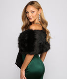 All Class Faux Fur Shawl helps create the best summer outfit for a look that slays at any event or occasion!