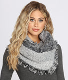 Cuddle Nights Frayed Blanket Scarf