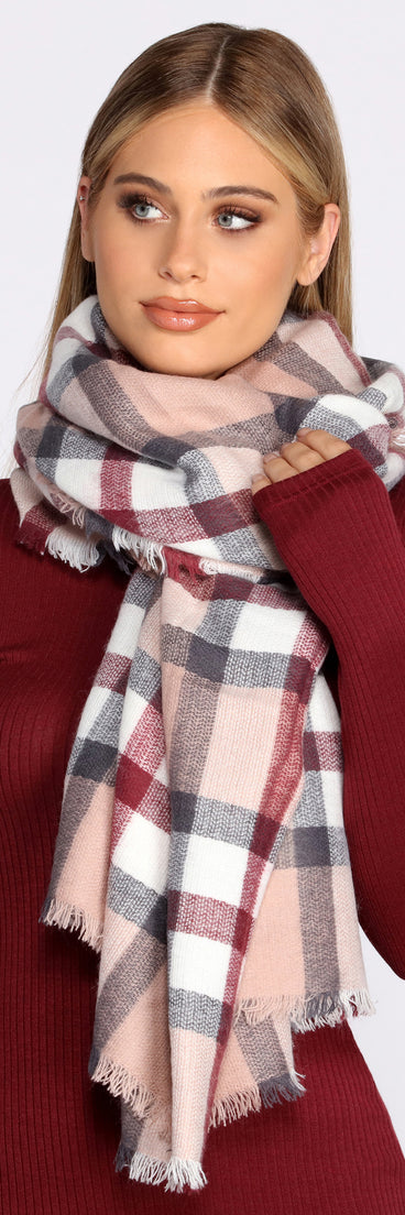 A Lovely Cold Day Plaid Scarf