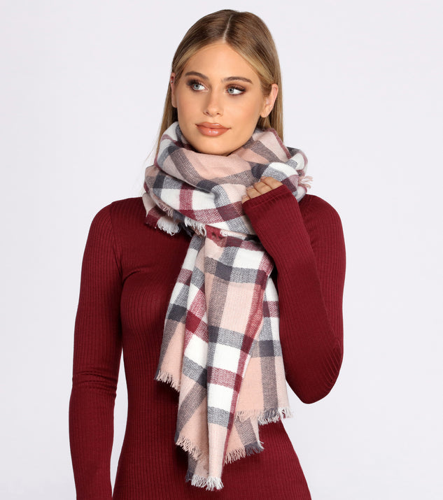 A Lovely Cold Day Plaid Scarf