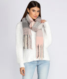 Girly Girl Plaid Blanket Scarf