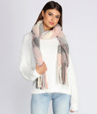 Girly Girl Plaid Blanket Scarf