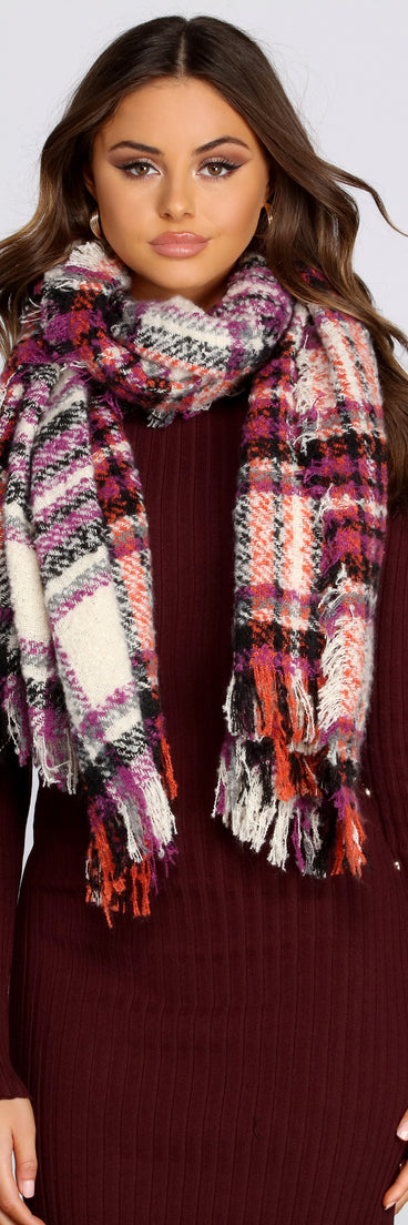 Tis' The Season Plaid Scarf