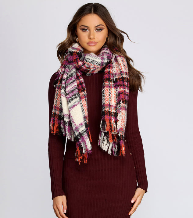 Tis' The Season Plaid Scarf