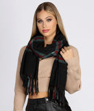 Get Toasty Tartan Plaid Scarf