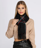 Get Toasty Tartan Plaid Scarf