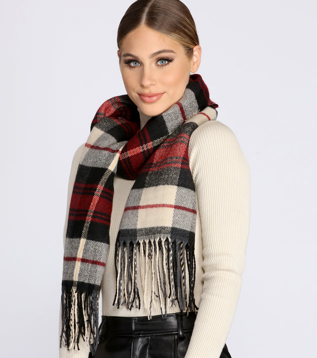As The Leaves Fall Plaid Scarf