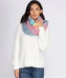 Rainbow Striped Fringe Scarf for 2022 festival outfits, festival dress, outfits for raves, concert outfits, and/or club outfits