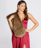 An Exquisite Moment Faux Fur Shawl