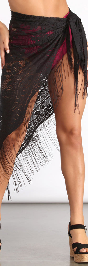 Crochet Lace Fringe Cover Up for 2022 festival outfits, festival dress, outfits for raves, concert outfits, and/or club outfits