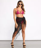 Crochet Lace Fringe Cover Up for 2022 festival outfits, festival dress, outfits for raves, concert outfits, and/or club outfits