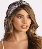 Satin Bohemian Printed Scarf is a trendy pick to create 2023 festival outfits, festival dresses, outfits for concerts or raves, and complete your best party outfits!
