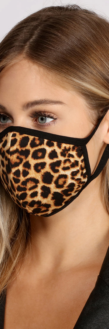 Leopard Print Face Mask