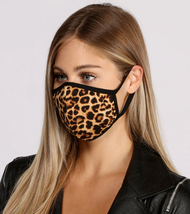 Leopard Print Face Mask