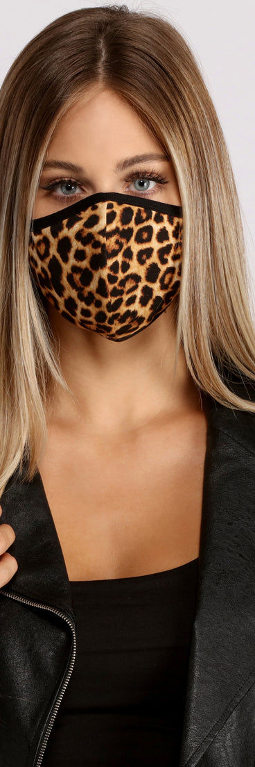 Leopard Print Face Mask