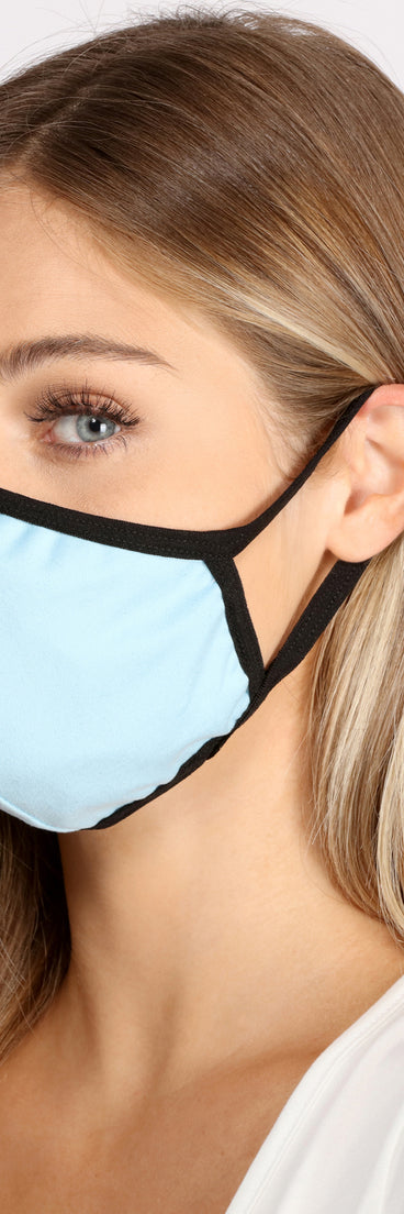 Light Blue Basic Face Mask