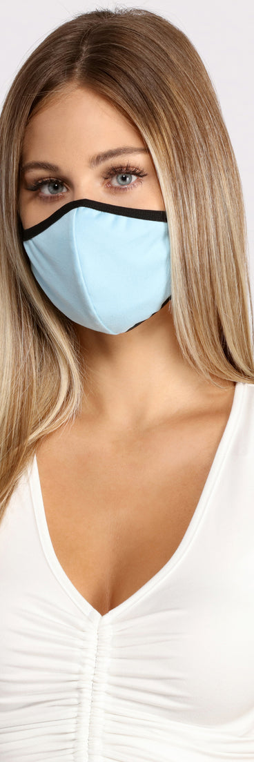 Light Blue Basic Face Mask