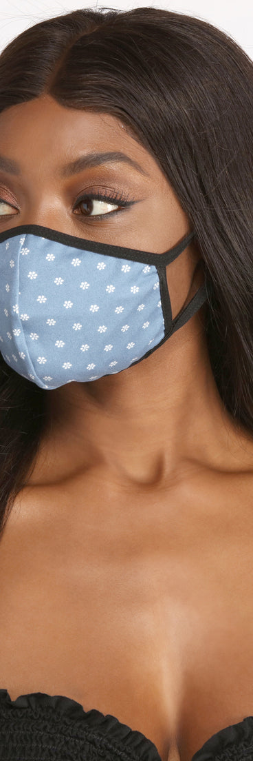 Reusable Floral Face Mask With Earloops