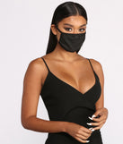 Floral Lace Face Mask With Earloops