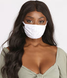 Floral Lace Face Mask With Earloops