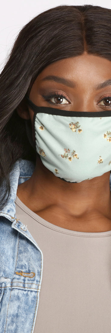 Resuable Summer Florals Face Mask With Earloops