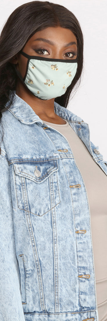 Resuable Summer Florals Face Mask With Earloops