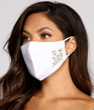Reusable Chamomile Print Face Mask With Earloops