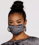 You’ll look stunning in the Tie Dye Facial Mask With Earloops when paired with its matching separate to create a glam clothing set perfect for parties, date nights, concert outfits, back-to-school attire, or for any summer event!