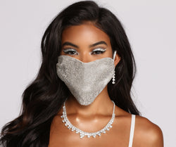 With Rhinestone Face Mask With Earloops as your homecoming jewelry or accessories, your 2023 Homecoming dress look will be fire!