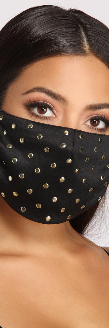 Stylish And Studded Face Mask
