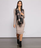 Cozy on Up Plaid Infinity Scarf